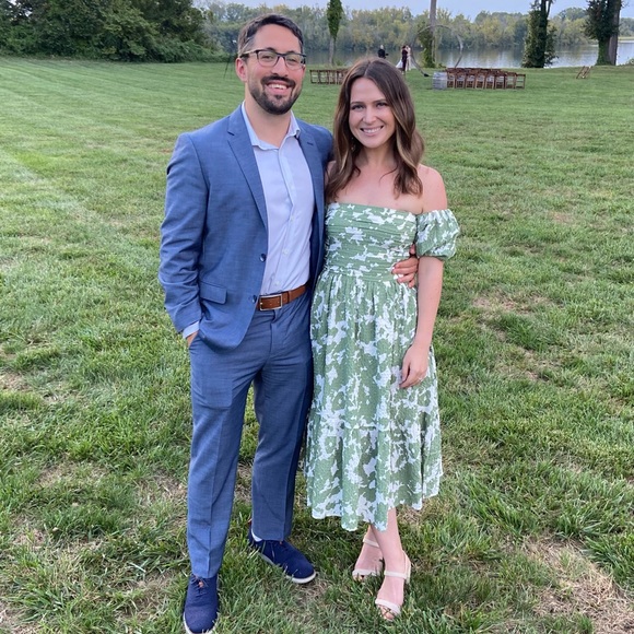 EUC Abercrombie & Fitch XSP The A&F Emerson Off-the-Shoulder Midi Dress - Picture 13 of 14